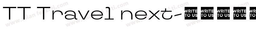 TT Travel next字体转换